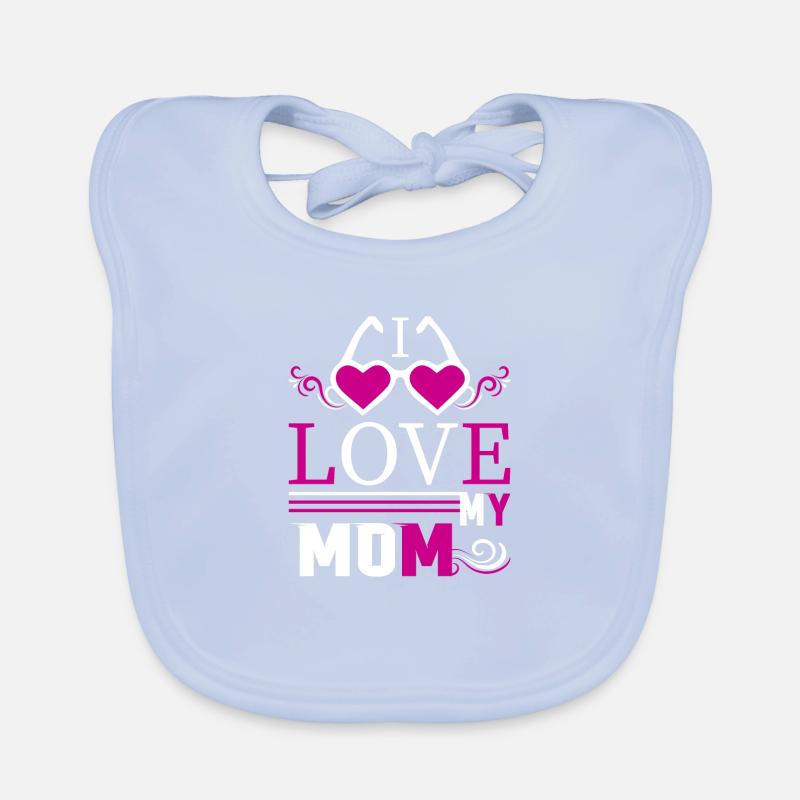 Ich liebe meine Mutter - Muttertagsgeschenke Baby Bio-Lätzchen