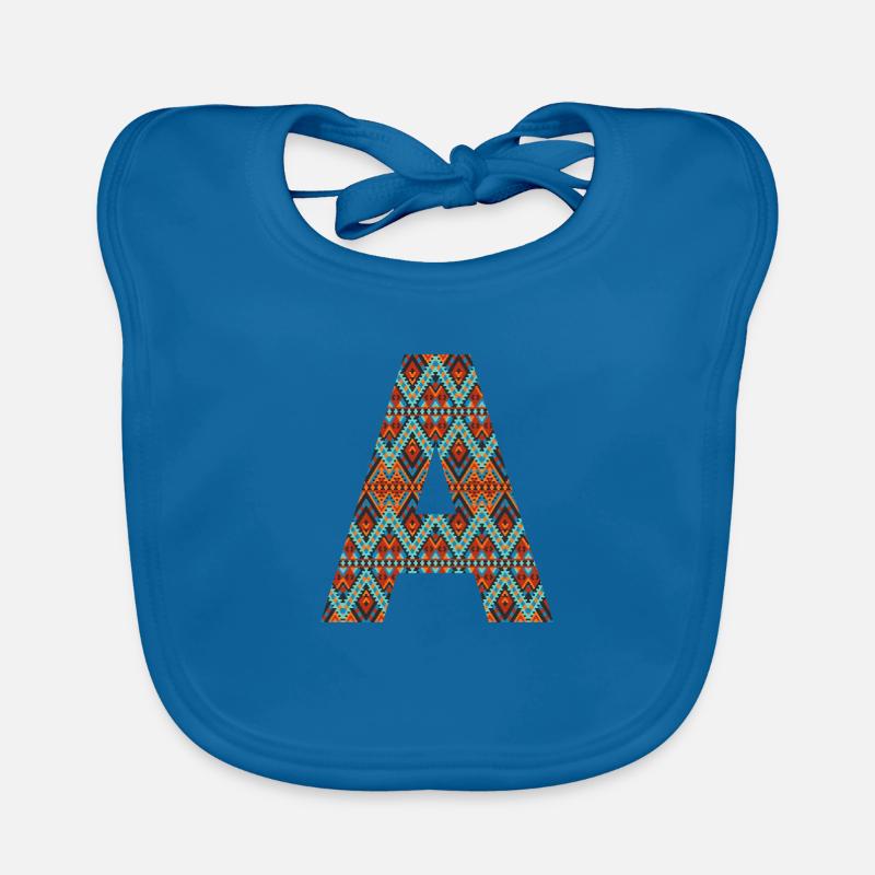 Lettre A- design boho Bavoir bio Bébé