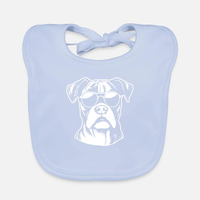Races de chiens boxers Bavoir bio Bébé