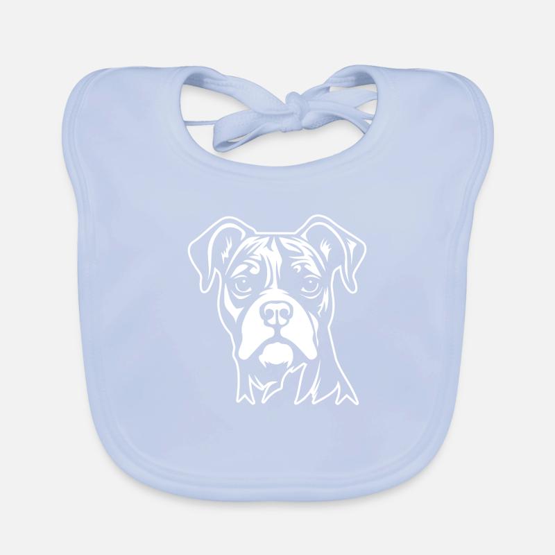 Boxer Hund Hunderasse Baby Bio-Lätzchen