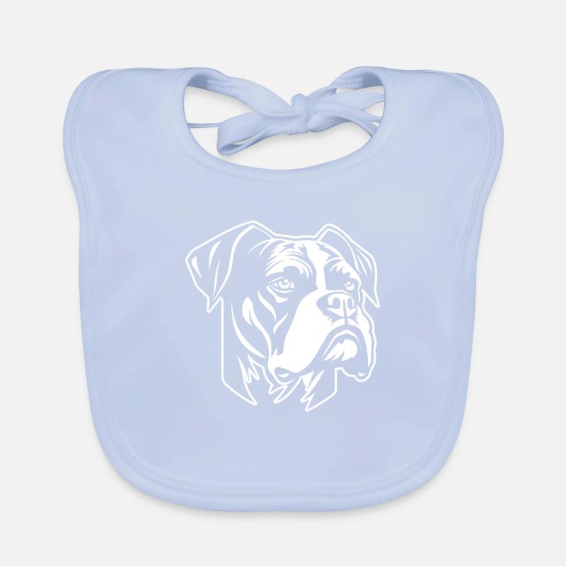 Boxer Hund Hunderasse Baby Bio-Lätzchen