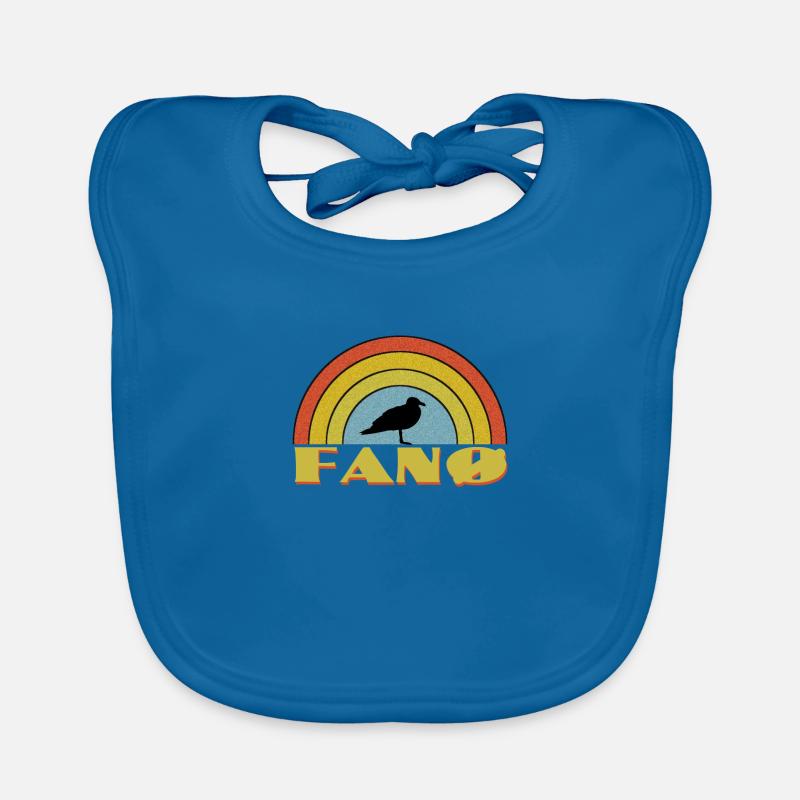 Fano Dänemark - Baby Bio-Lätzchen - Pfauenblau