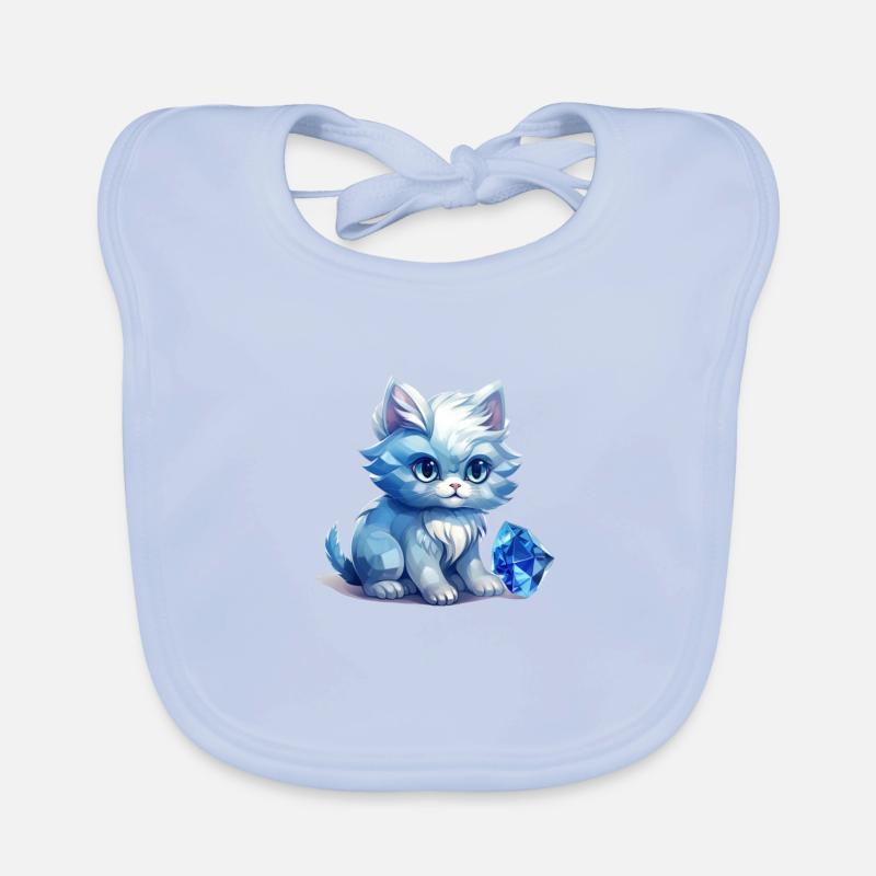 Pierre de naissance Chat Décembre Bavoir bio Bébé