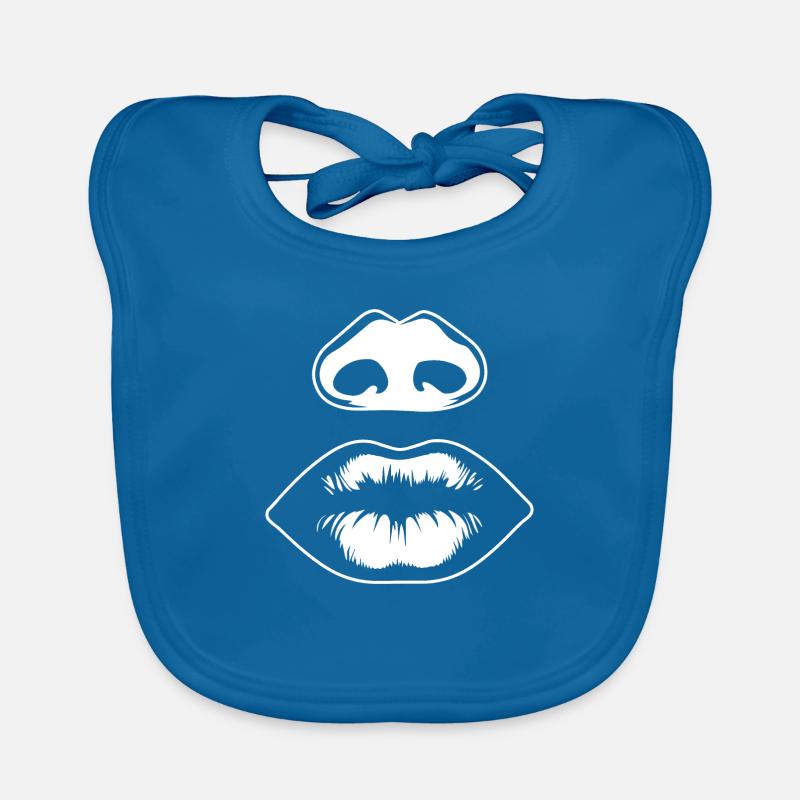 Lèvres, bouche, baisers lèvres Bavoir bio Bébé