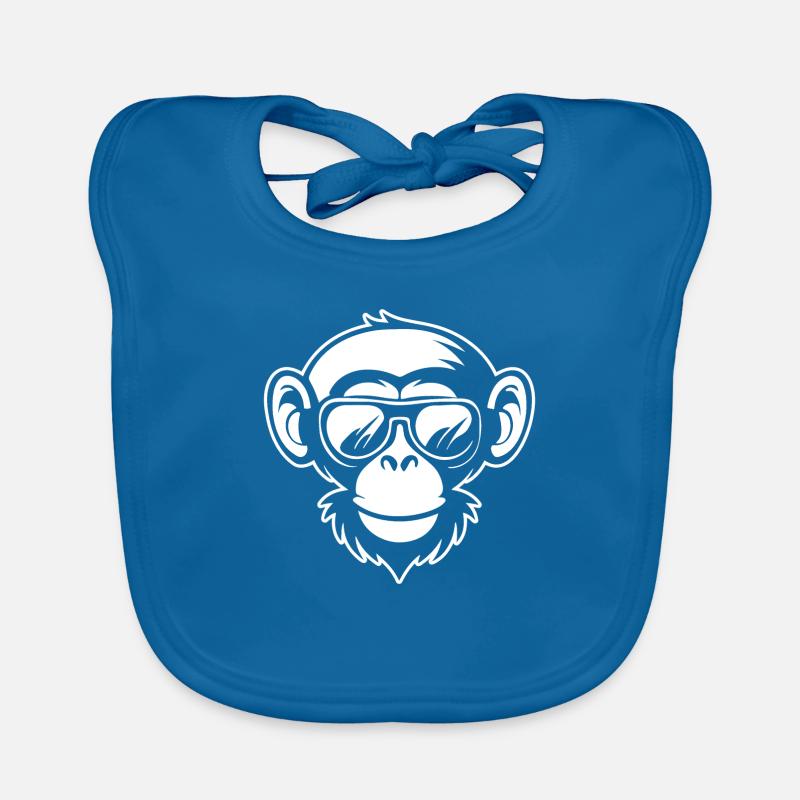 Monkey Monkey Monkey Face Jungle Organic Baby Bibs