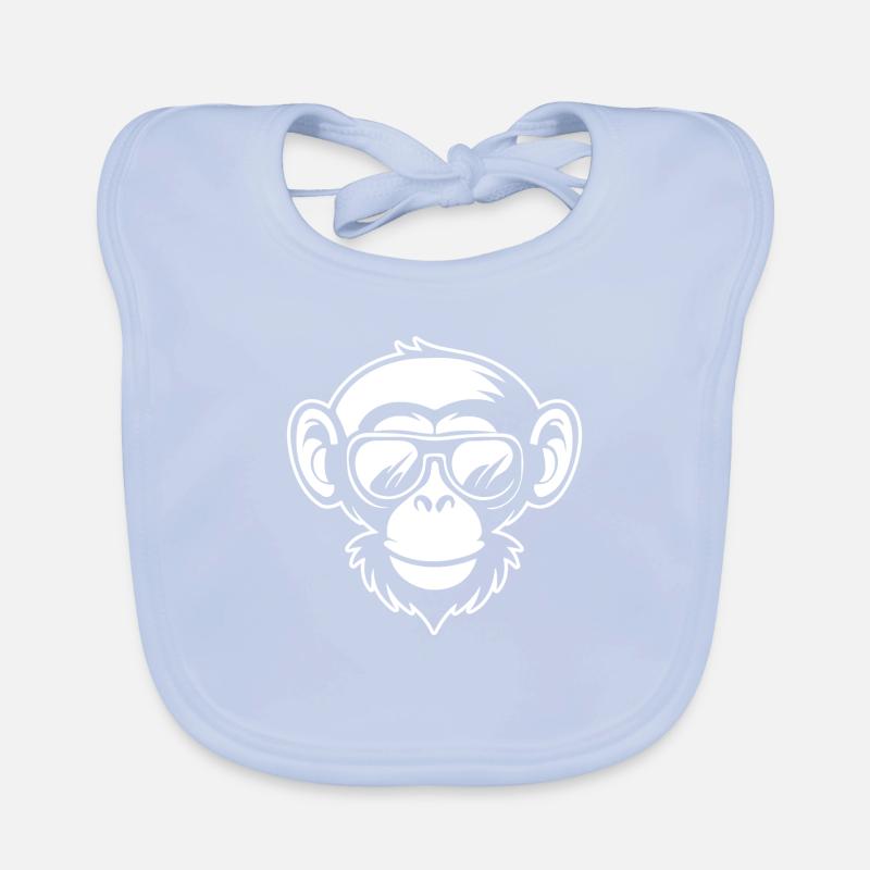 Singe Singe Visage de Singe Jungle Bavoir bio Bébé