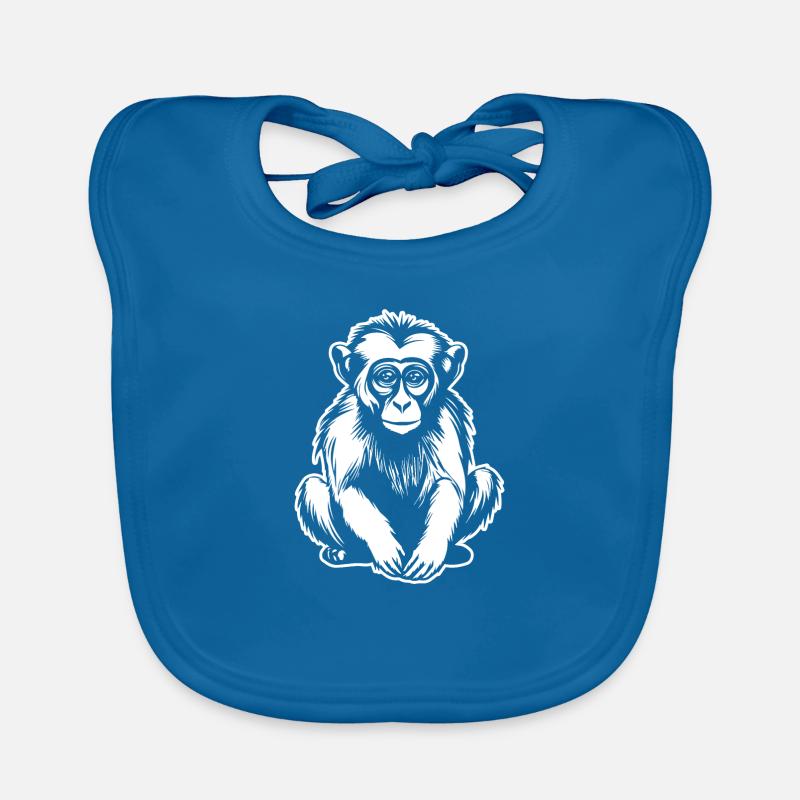Monkey Monkey Monkey Face Jungle Organic Baby Bibs