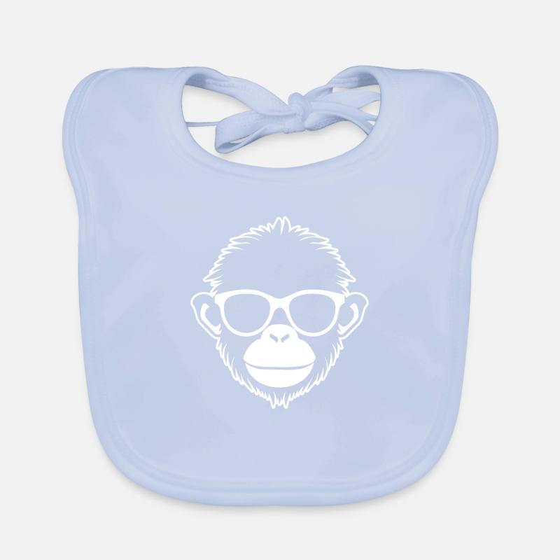 Singe Singe Visage de Singe Jungle Bavoir bio Bébé
