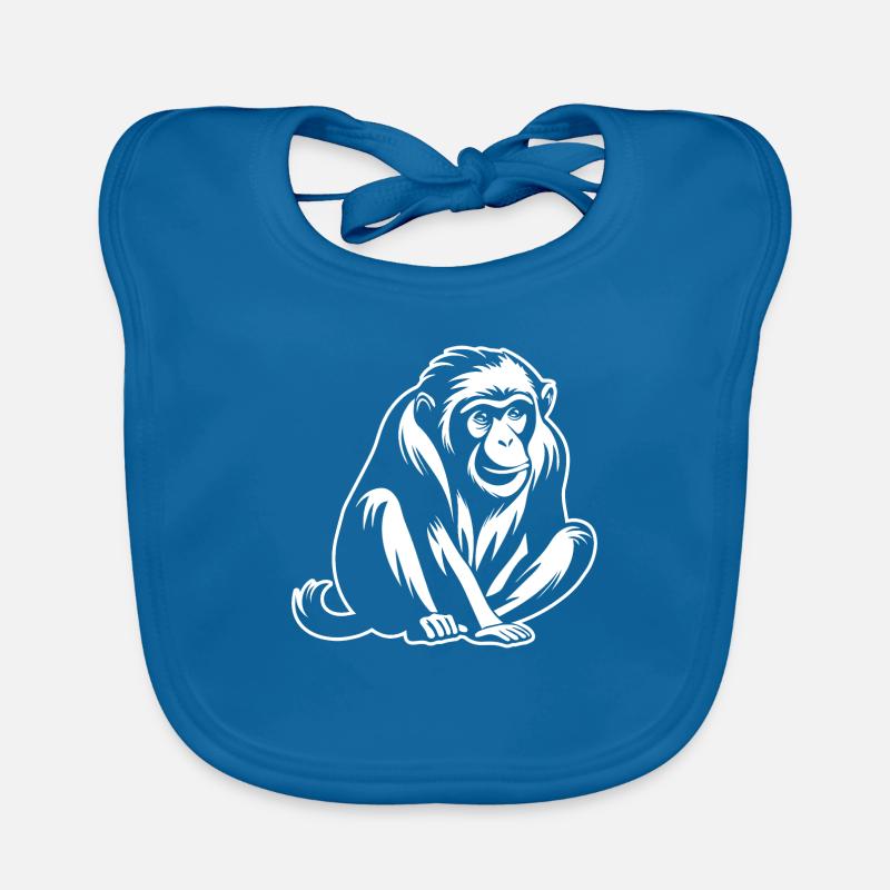 Monkey Monkey Monkey Face Jungle Organic Baby Bibs