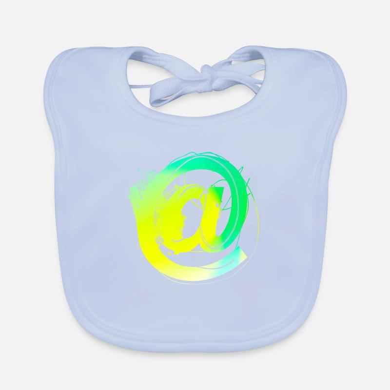 internet email www funny meme grunge tech leters Baby Bio-Lätzchen