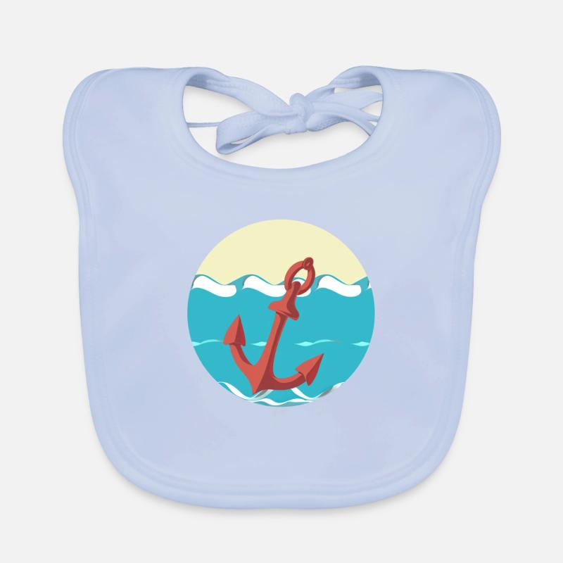 Anchor - Waves Baby Bio-Lätzchen