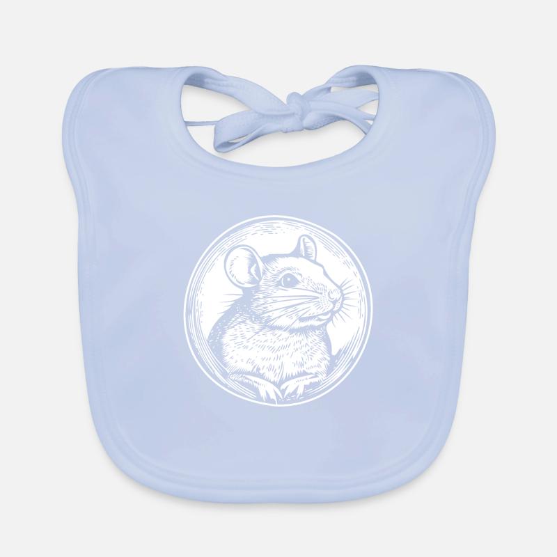 Rat, Mouse, Rodent, Rats Organic Baby Bibs