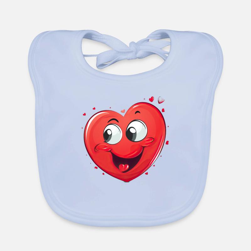 Cœur joyeux Bavoir bio Bébé