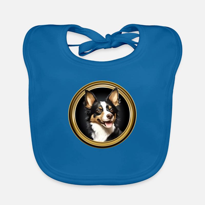Marque de commerce Best Dog Lover - Bavoir bio Bébé - bleu paon