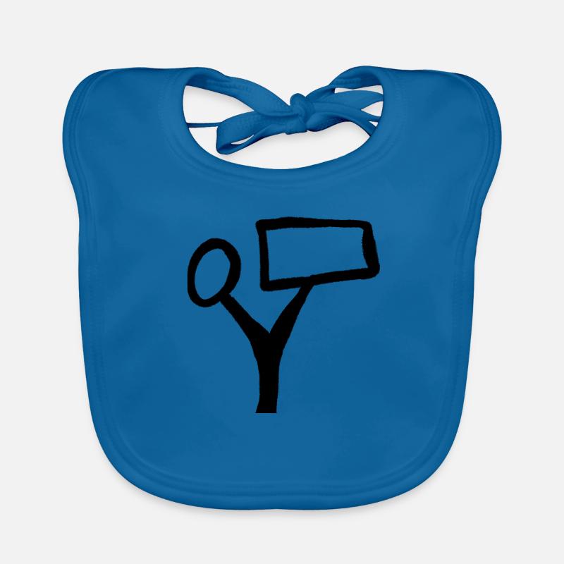 Tree text Organic Baby Bibs