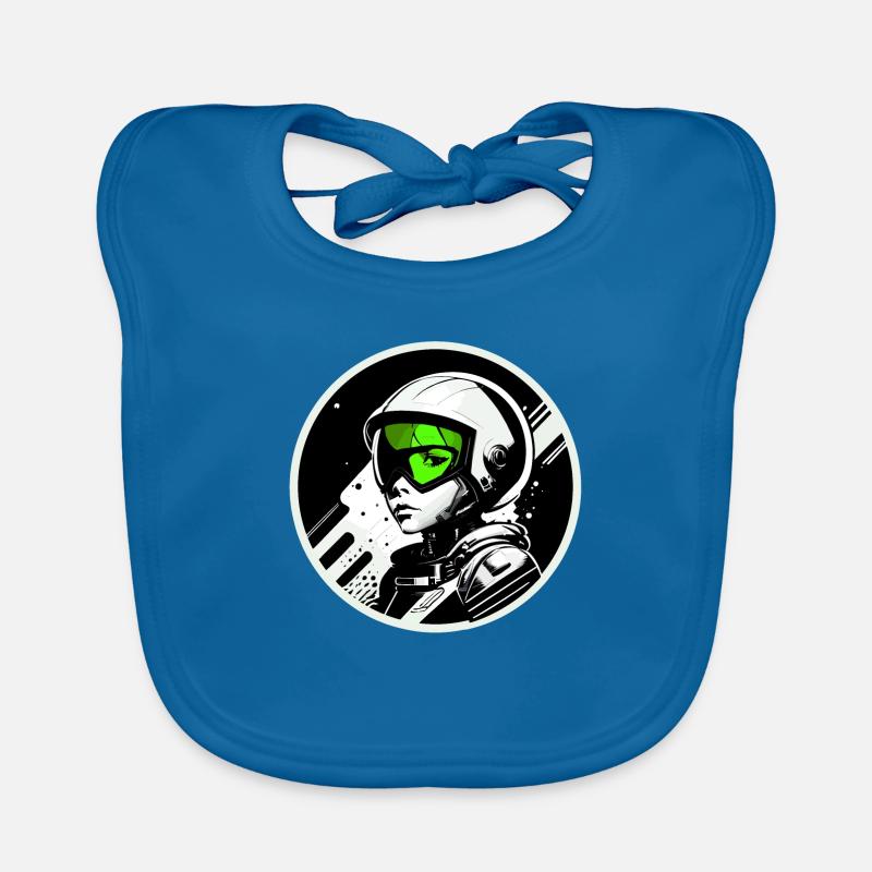 Austronaut logo stamp Baby Bio-Lätzchen