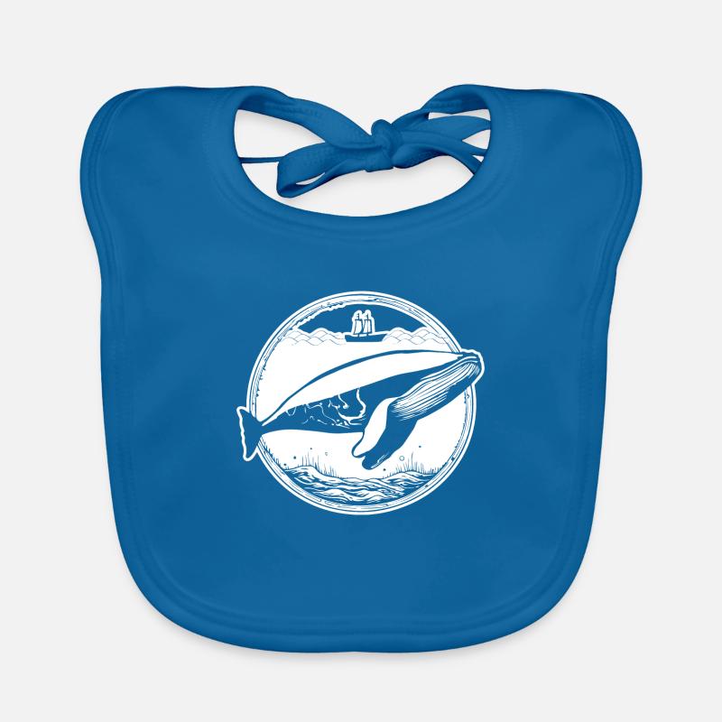 Baleine Poisson de mer Bavoir bio Bébé