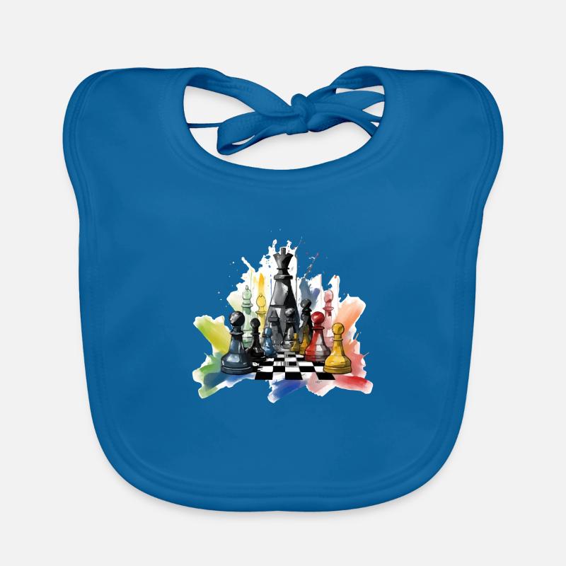 Chess composition n°4 Organic Baby Bibs