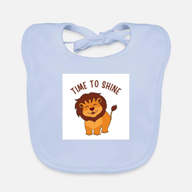 Lion-LE TEMPS DE BRILLER Bavoir bio Bébé