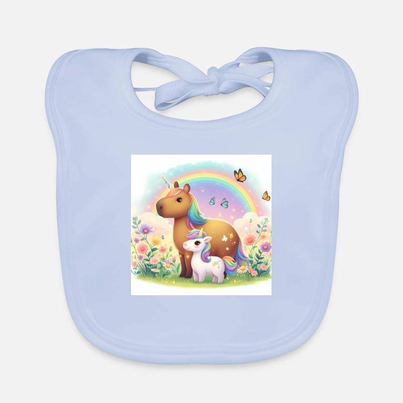 Licorne Bara Bavoir bio Bébé