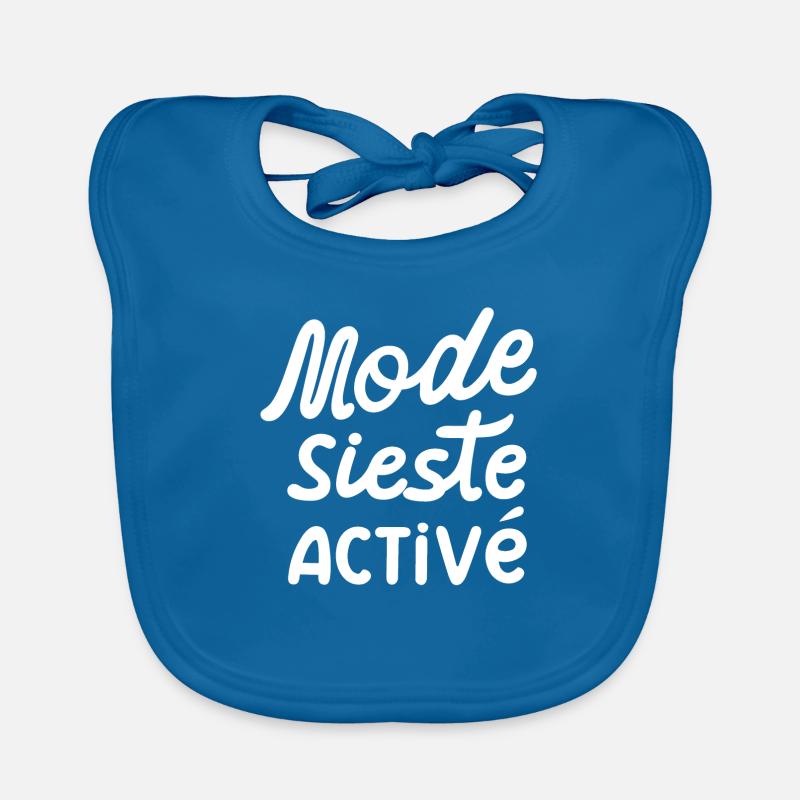 Mode sieste activé Bavoir bio Bébé