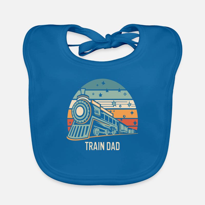 Train Dad Baby Bio-Lätzchen