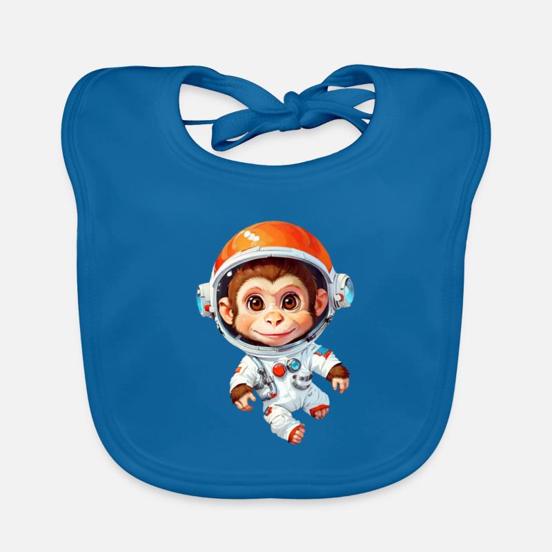 Space Monkey Organic Baby Bibs