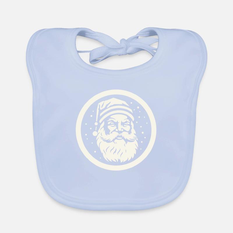 Fröhlicher Weihnachtsmann Baby Bio-Lätzchen