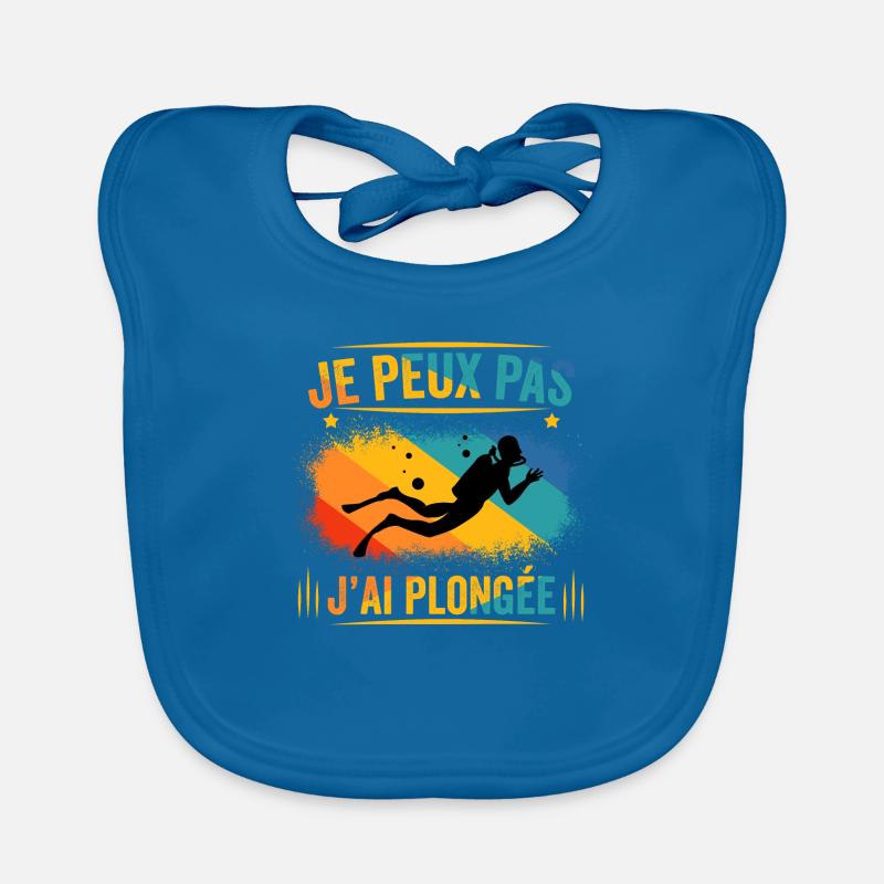 J'peux pas j'ai plongée Bavoir bio Bébé