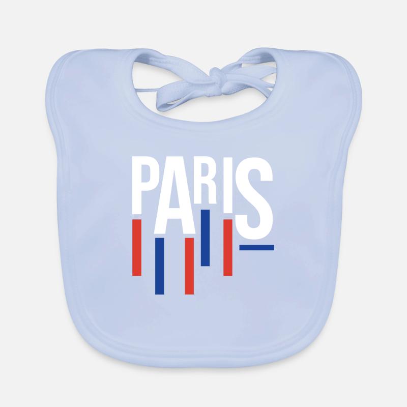 Souvenir classique de Paris Bavoir bio Bébé
