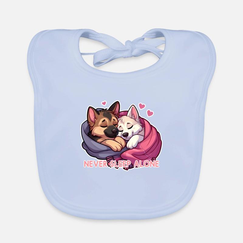 Sleeping Shepherds - Never Sleep Alone Organic Baby Bibs