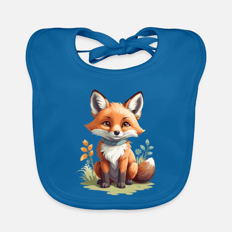 Mignon petit renard Bavoir bio Bébé