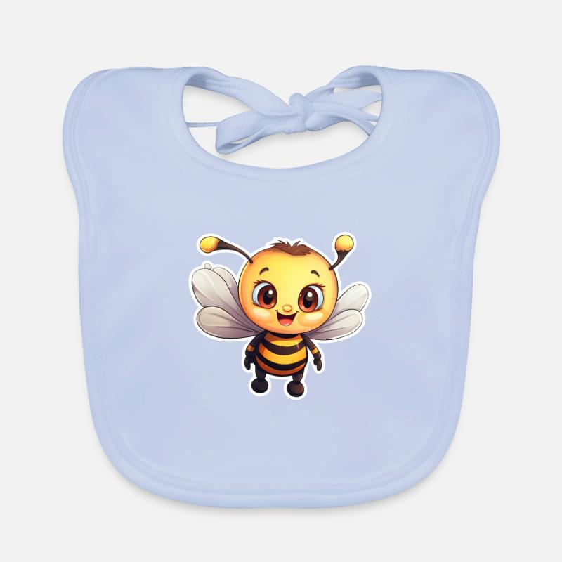 Abeille joyeuse Anime Bavoir bio Bébé