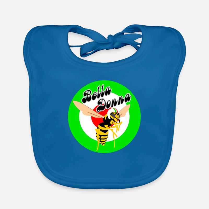 Guêpe Mod Cible Cocarde Verte Bella Donna Bavoir bio Bébé