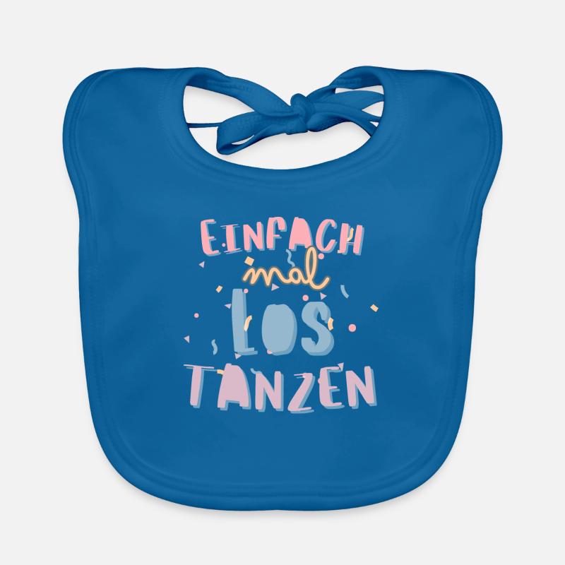 Just start dancing Motivational quote for dancing Organic Baby Bibs