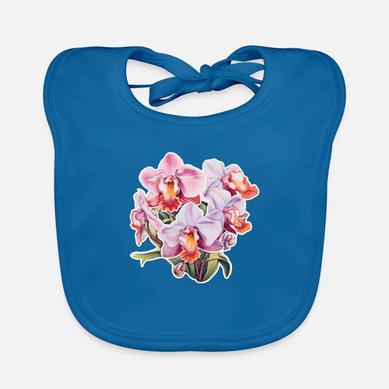 Orchidée Bavoir bio Bébé