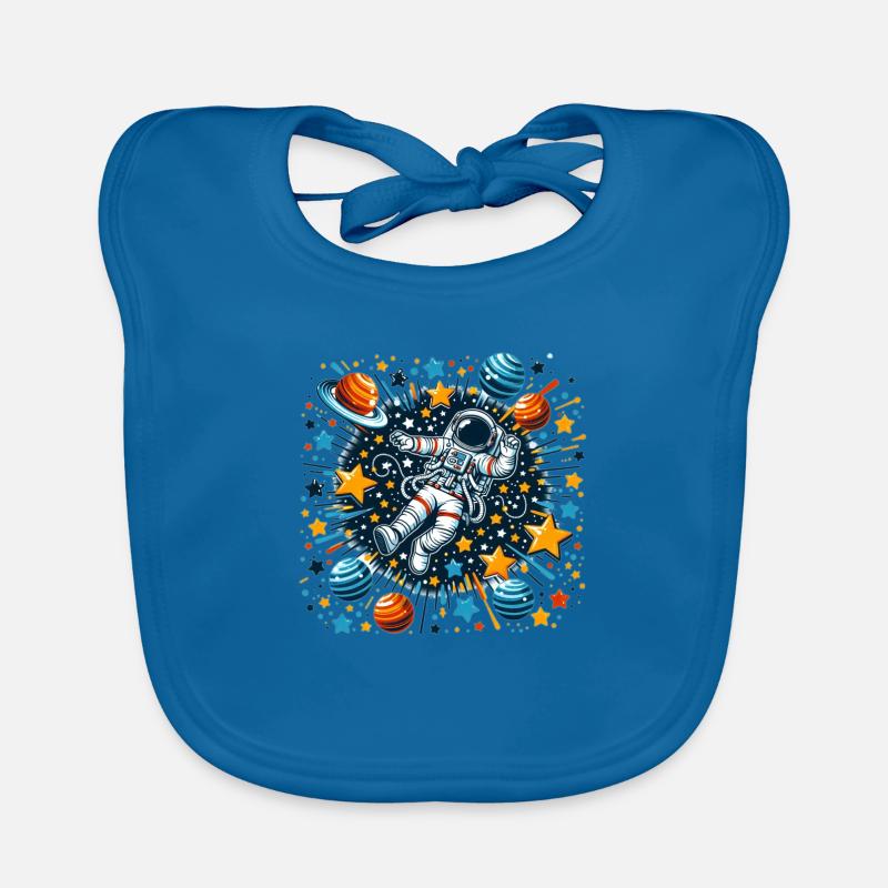 Astronaut in space Organic Baby Bibs