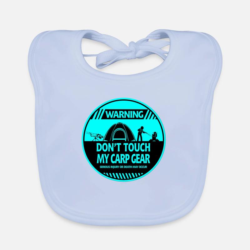 Carp warning Organic Baby Bibs