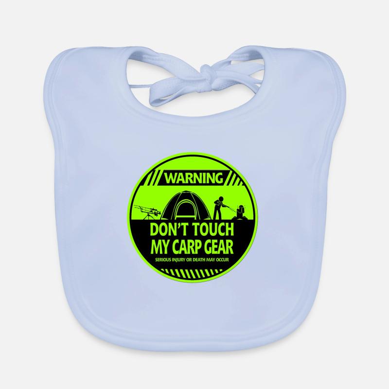 Carp warning Organic Baby Bibs