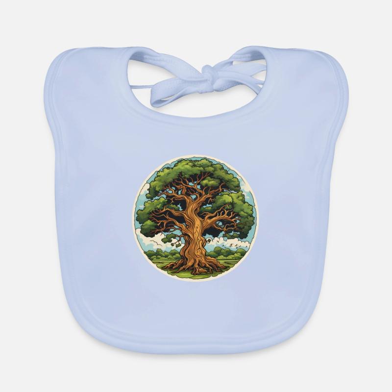 Oak in summer Organic Baby Bibs