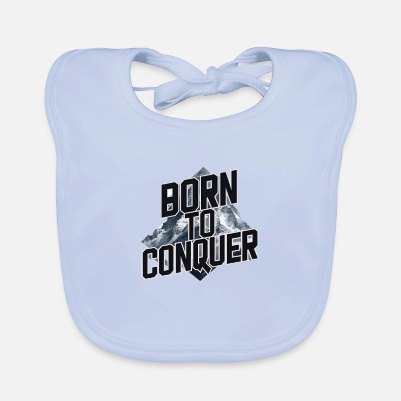 BORN TO CONQUER Organic Baby Bibs
