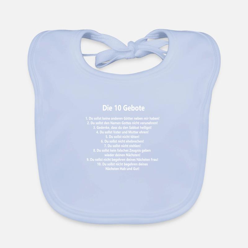 10 Commandments Organic Baby Bibs