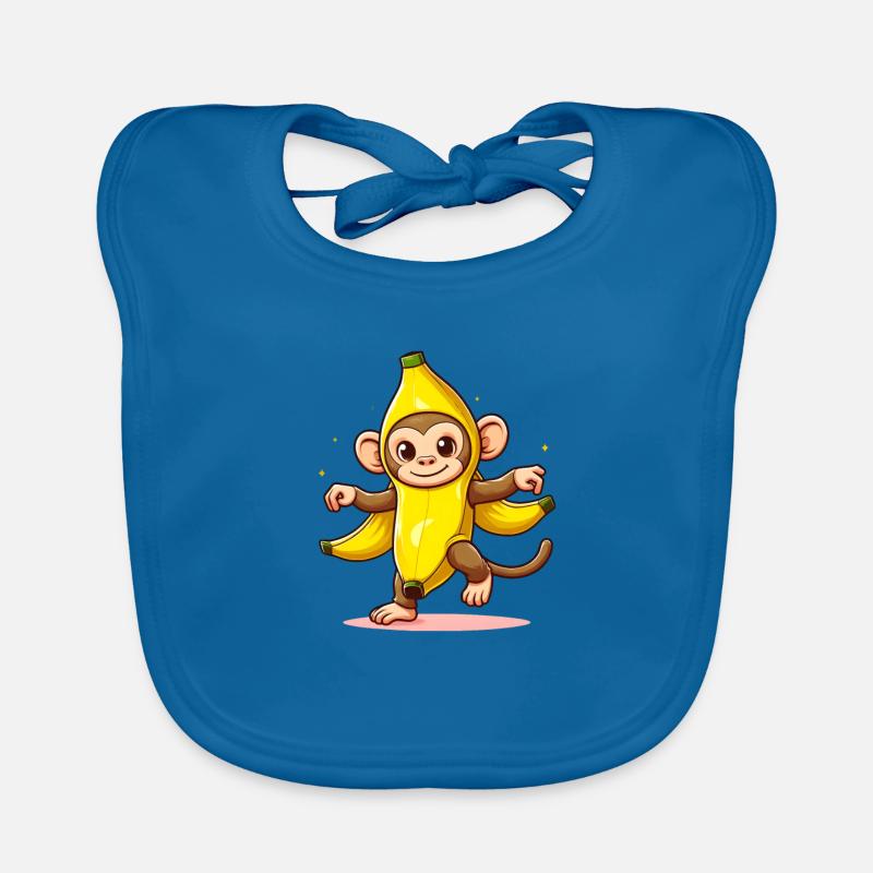 Singe banane Bavoir bio Bébé