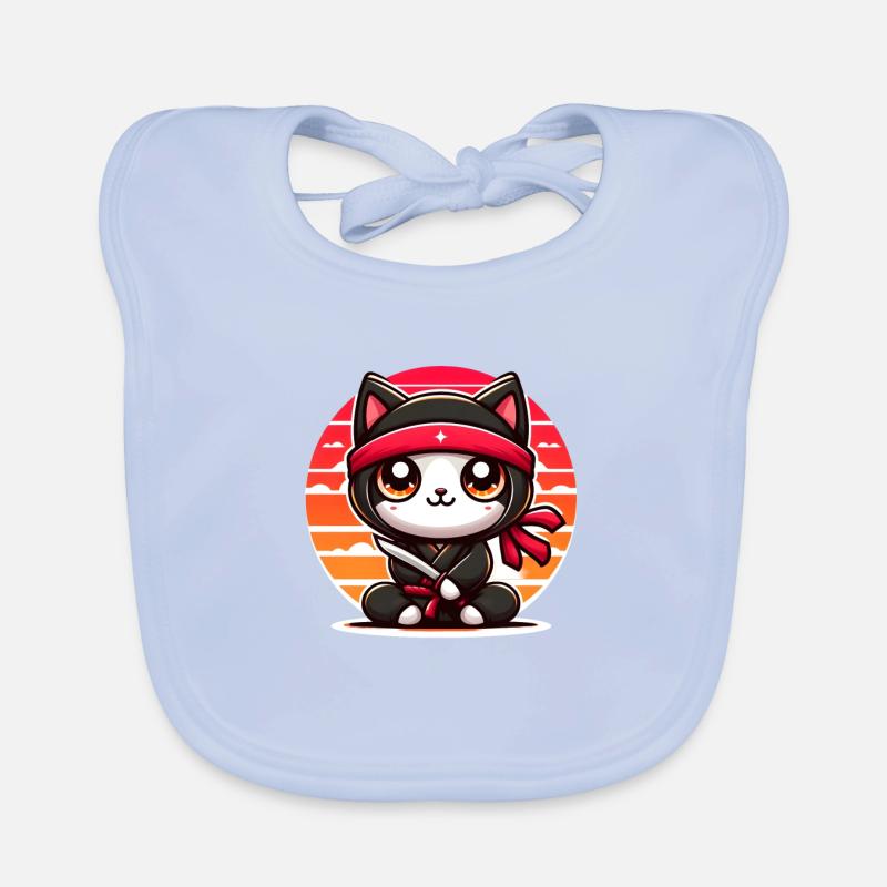 Chat ninja Bavoir bio Bébé