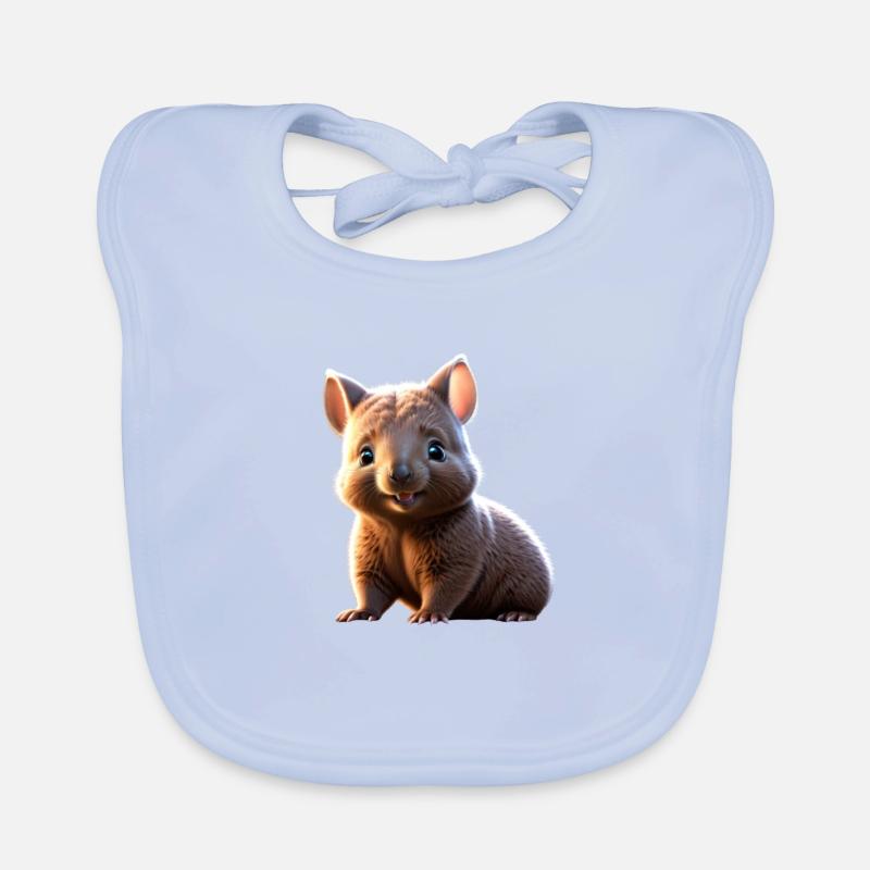 Tiny Wombat/ Kleiner Wombat Baby Bio-Lätzchen