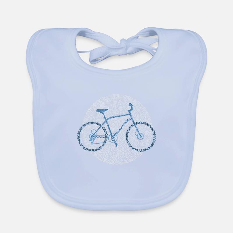 Graphic Bicycle Organic Baby Bibs