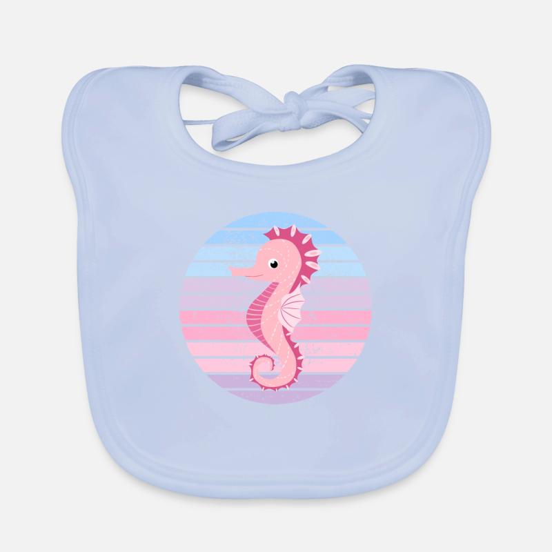 Seepferdchen Baby Bio-Lätzchen