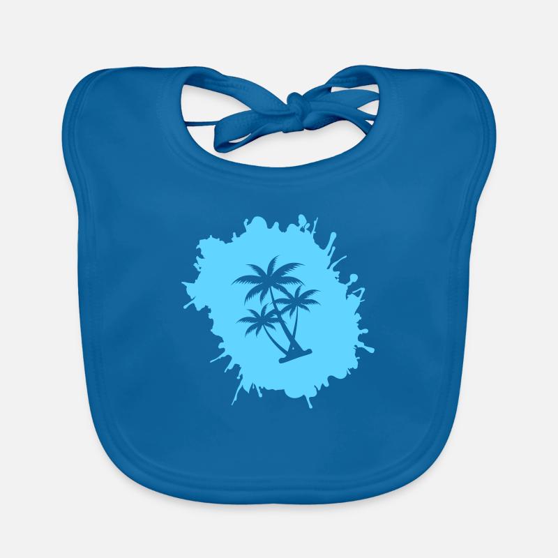 Palm Tree Blobs 2 Bavoir bio Bébé