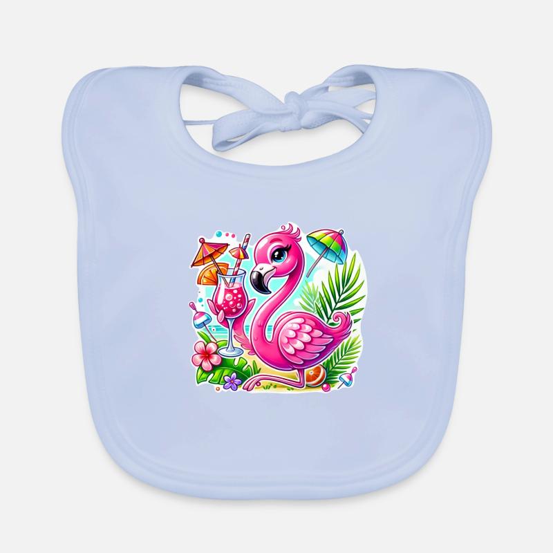 Flamingo Baby Bio-Lätzchen