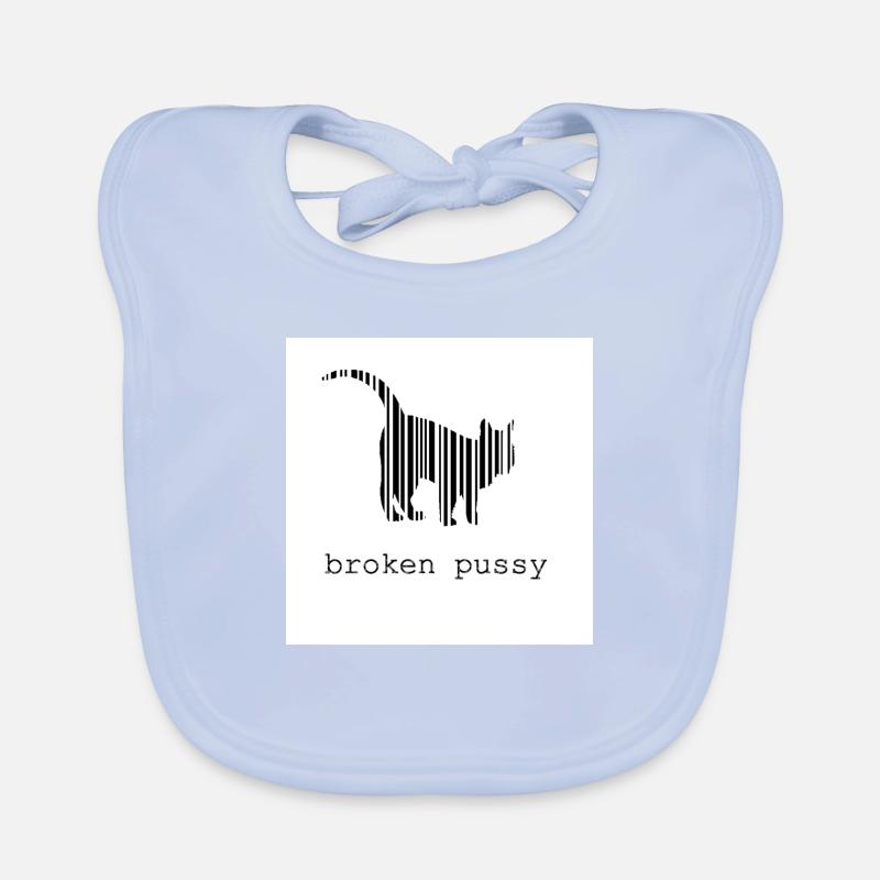 Broken Katze Baby Bio-Lätzchen